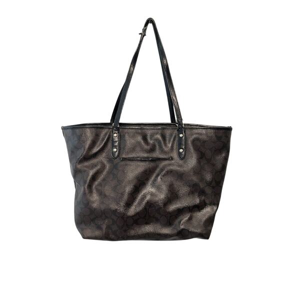 Vintage Brown Coach Large Tote Shoulderbag - Picture 6 of 14